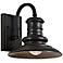 Generation Lighting Redding Station 9" Wide Bronze Outdoor Barn Light