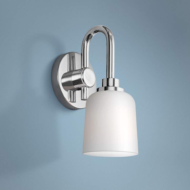 Image 1 Generation Lighting Reiser 12" High Chrome Wall Sconce