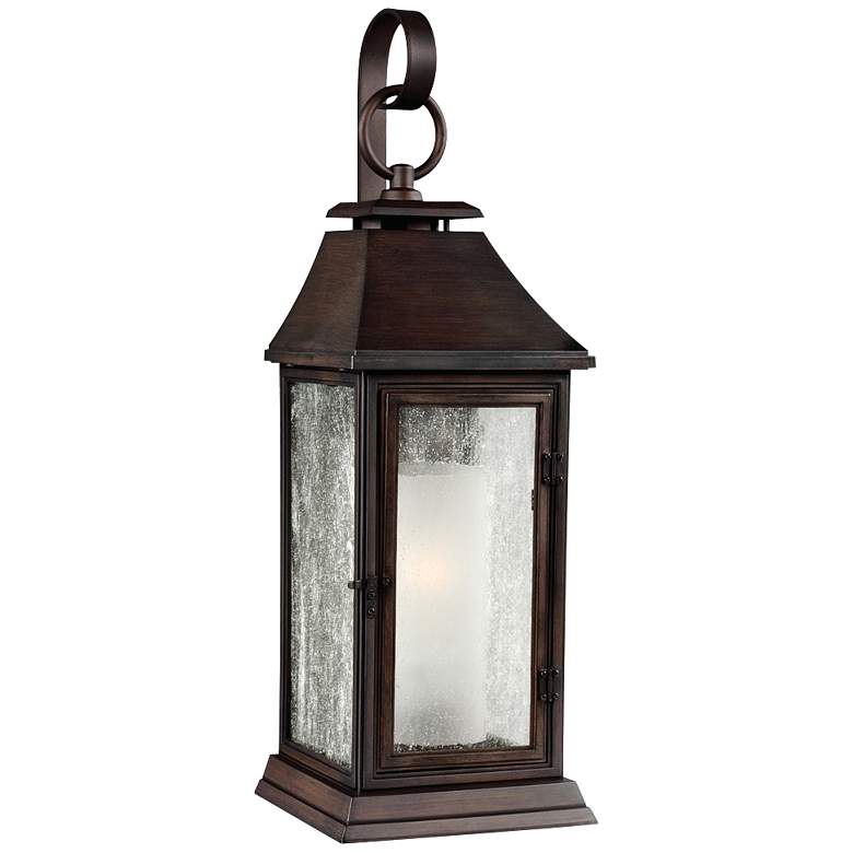 Image 1 Generation Lighting Shepherd 19" Heritage Copper Outdoor Wall Light