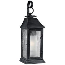 Generation Lighting Shepherd 19" Weathered Zinc Outdoor Wall Light