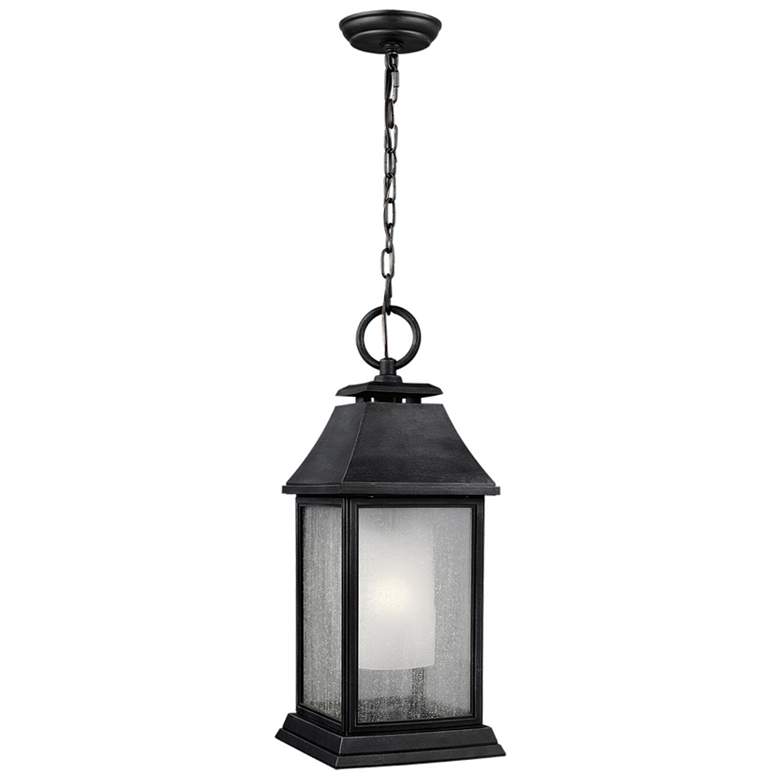 Image 1 Generation Lighting Shepherd 21" High Dark Zinc Outdoor Hanging Light