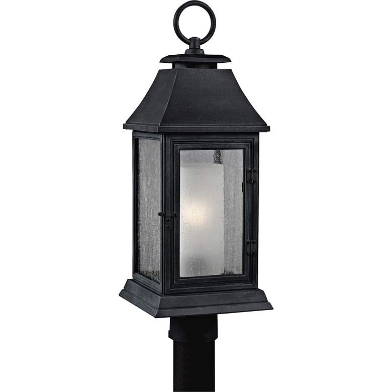 Image 1 Generation Lighting Shepherd 23 1/2" Weathered Zinc Outdoor Post Light