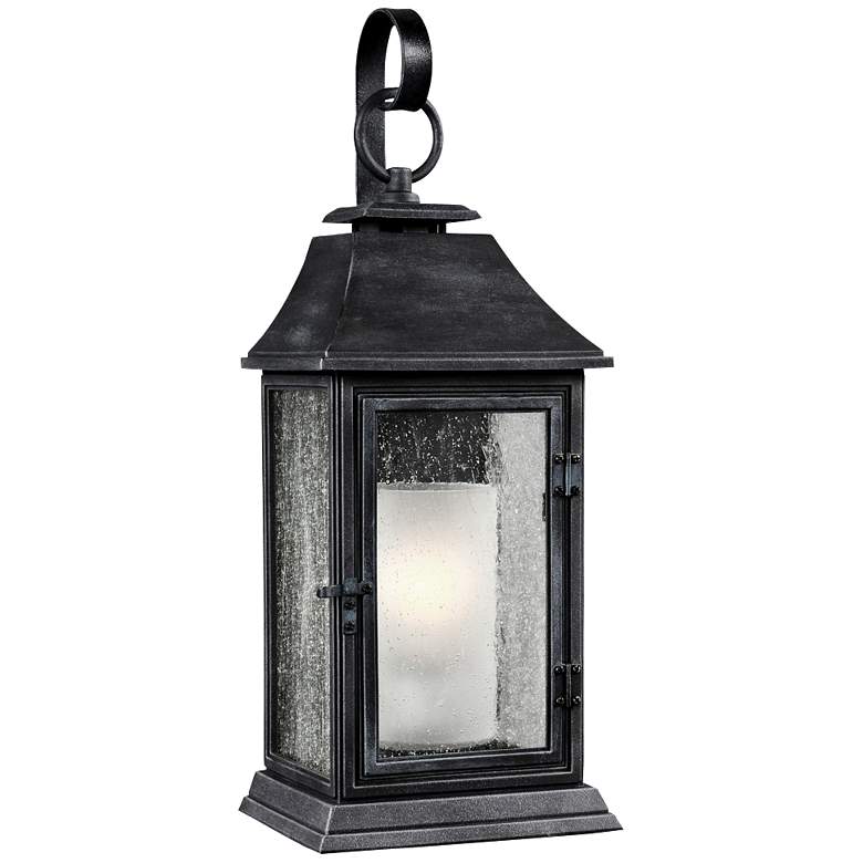 Image 2 Generation Lighting Shepherd 25 1/2" Weathered Zinc Outdoor Wall Light
