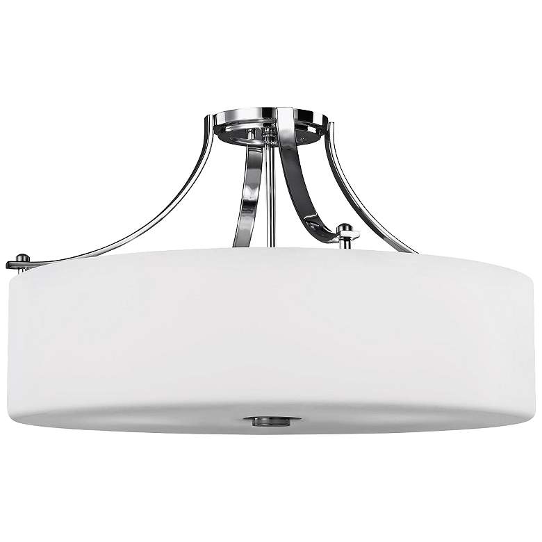 Image 1 Generation Lighting Sunset Drive 22"W Chrome Ceiling Light