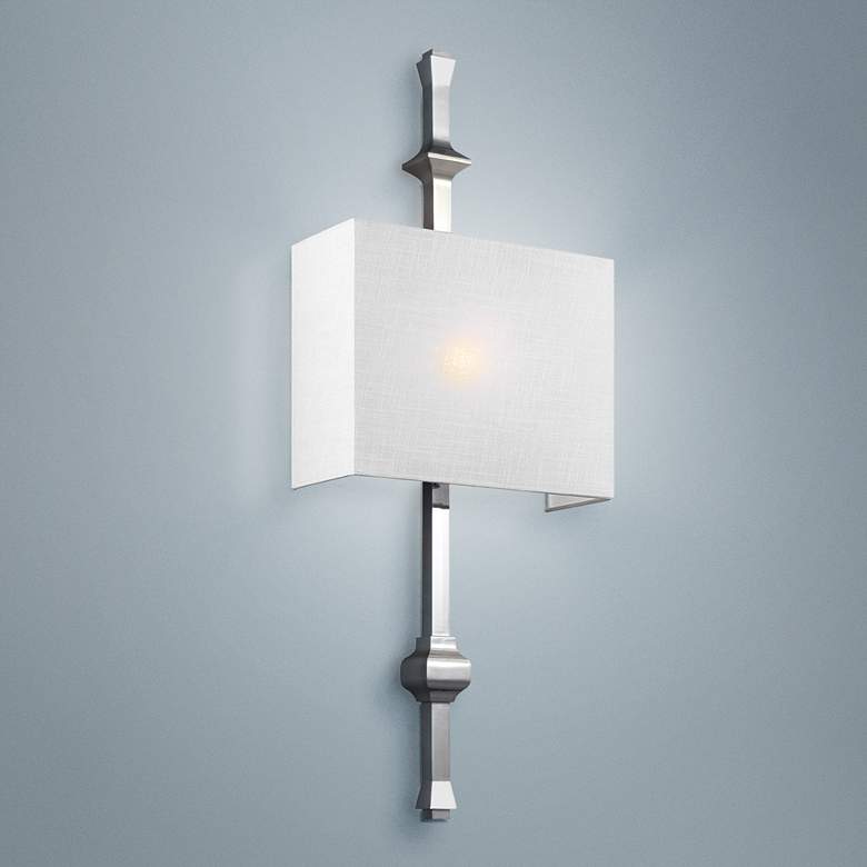 Image 1 Generation Lighting Teva 30" High Polished Nickel Wall Sconce