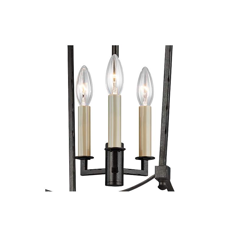 Image 3 Generation Lighting Thayer 12" Wide Steel Finish Mini Chandelier more views