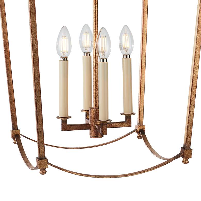 Image 5 Generation Lighting Thayer 16" 4-Light Gild Gold Lantern Chandelier more views