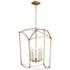 Generation Lighting Thayer 19 1/4" Gold Open Cage Lantern Chandelier