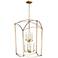 Generation Lighting Thayer 24" 8-Light Gild Gold Lantern Chandelier