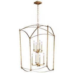 Generation Lighting Thayer 24" 8-Light Gild Gold Lantern Chandelier