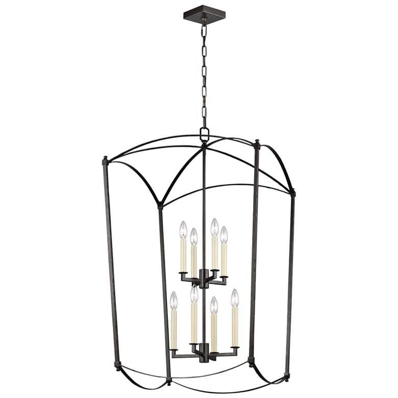 Image 2 Generation Lighting Thayer 24" 8-Light Steel Finish Open Chandelier