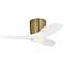 Generation Lighting Titus 32 Hugger LED Array Satin Brass Fan