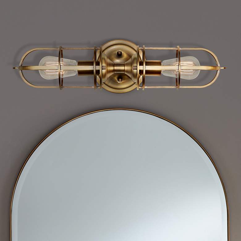 Image 1 Generation Lighting Urban Renewal 20 1/4" Antique Brass Wall Sconce