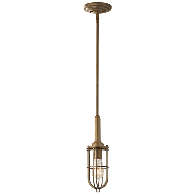 Image 3 Generation Lighting Urban Renewal 4 1/2" Brass Industrial Pendant more views