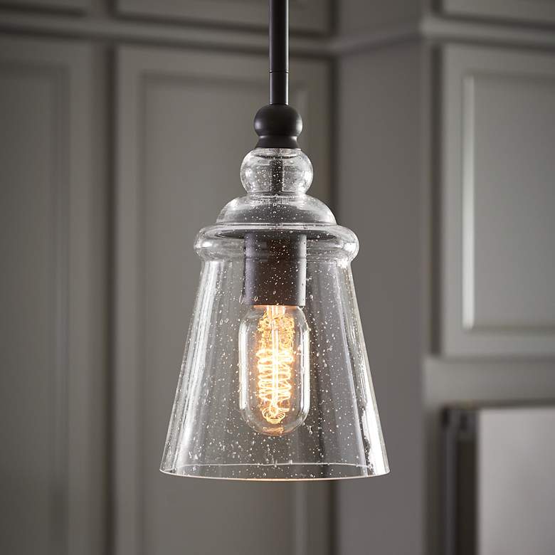 Image 1 Generation Lighting Urban Renewal 5 3/4" Wide Bronze Mini Pendant