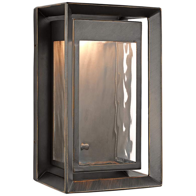 Image 2 Generation Lighting Urbandale 10" High Bronze LED Outdoor Wall Light