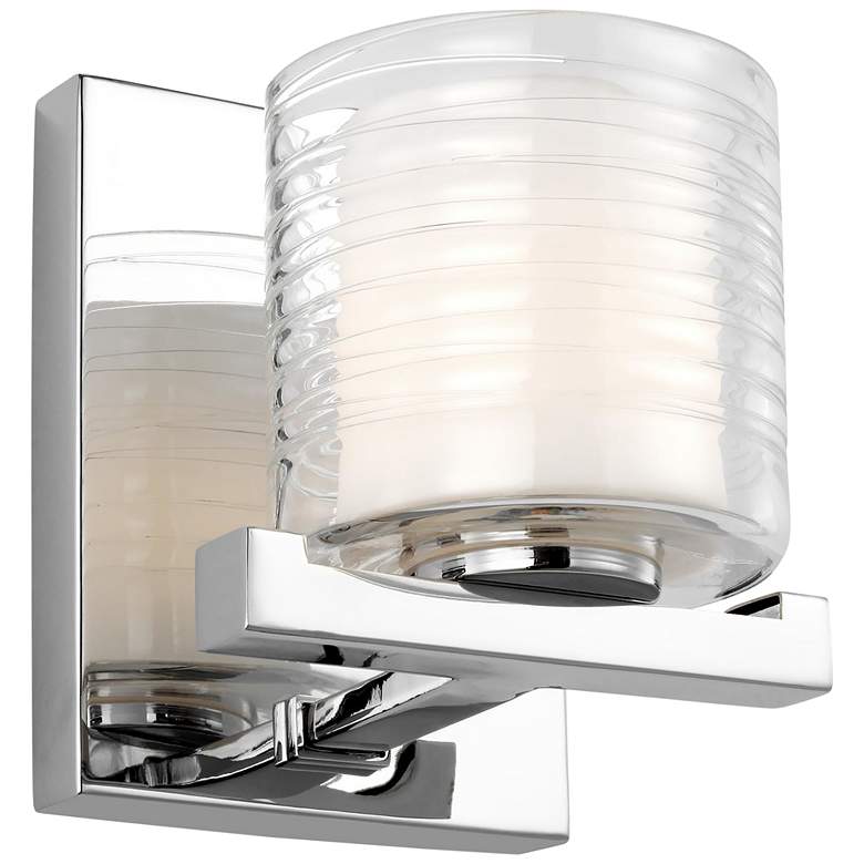 Image 1 Generation Lighting Volo 6 1/2 inch High Chrome Wall Sconce