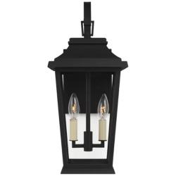 Generation Lighting Warren 19 1/2" Black 2-Light Outdoor Wall Light