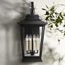 1_Generation Lighting Warren 25 3/4" Black 4-Light Outdoor Wall Light