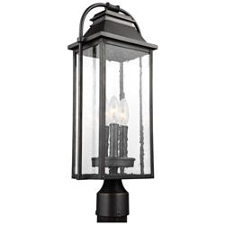 Generation Lighting Wellsworth 20 3/4" Bronze 3-Light Post Light