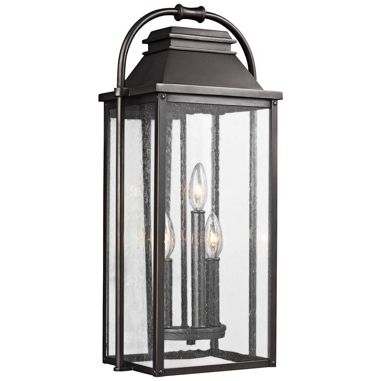Image 1 Generation Lighting Wellsworth 22 3/4" Bronze 3-Light Outdoor Light