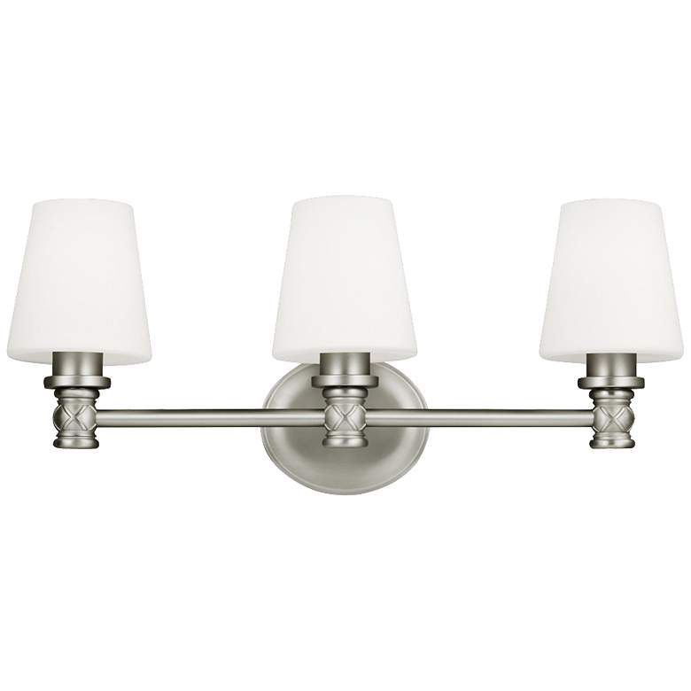Image 1 Generation Lighting Xavierre 23" Wide Satin Nickel Bath Light