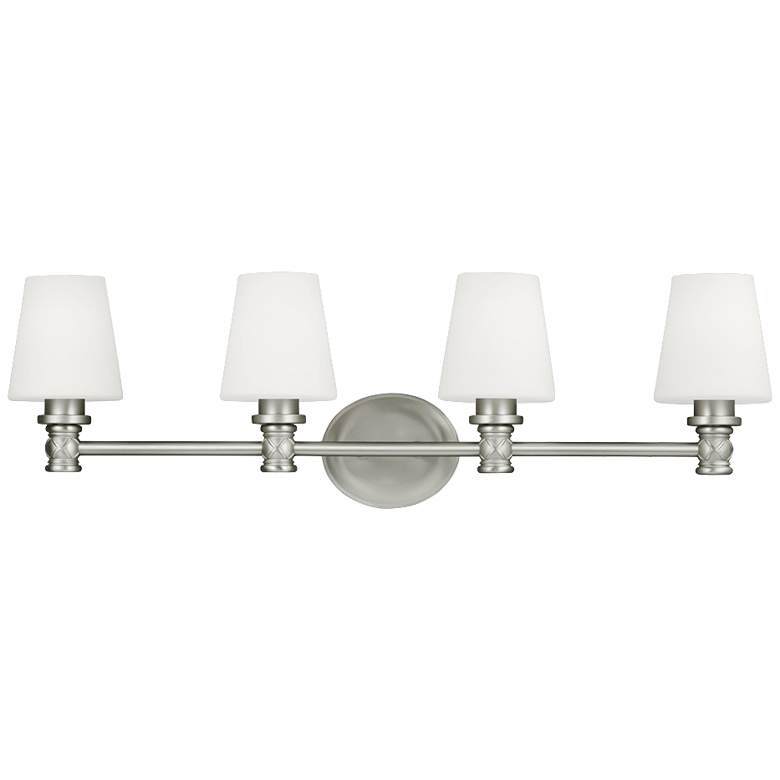 Image 1 Generation Lighting Xavierre 32 1/4" Wide Satin Nickel Bath Light