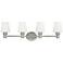 Generation Lighting Xavierre 32 1/4" Wide Satin Nickel Bath Light