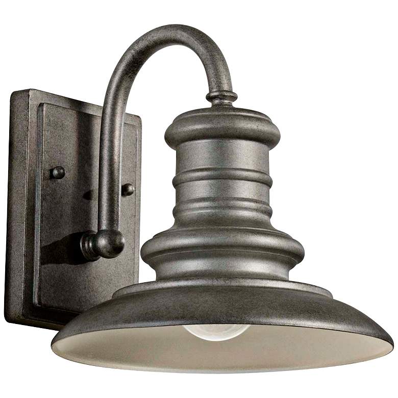 Image 1 Generation Redding Station 9 inch Tarnished Silver Outdoor Barn Light