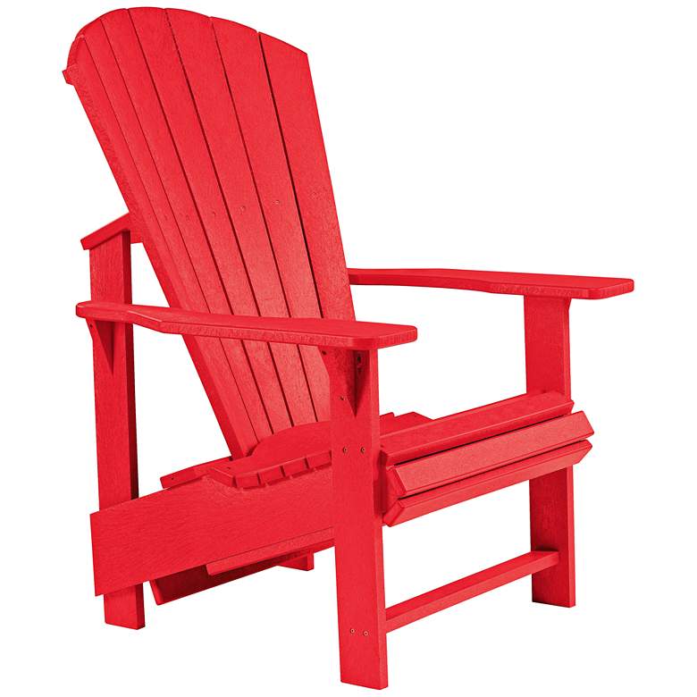 Image 1 Generations Red Upright Outdoor Adirondack Chair