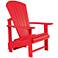 Generations Red Upright Outdoor Adirondack Chair