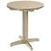 Generations Tan Round Outdoor Pub Height Pedestal Table