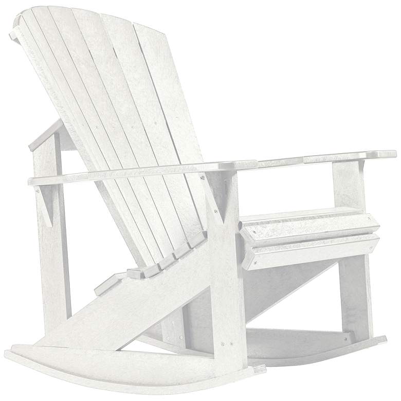 Image 1 Generations White Outdoor Adirondack Rocking Chair