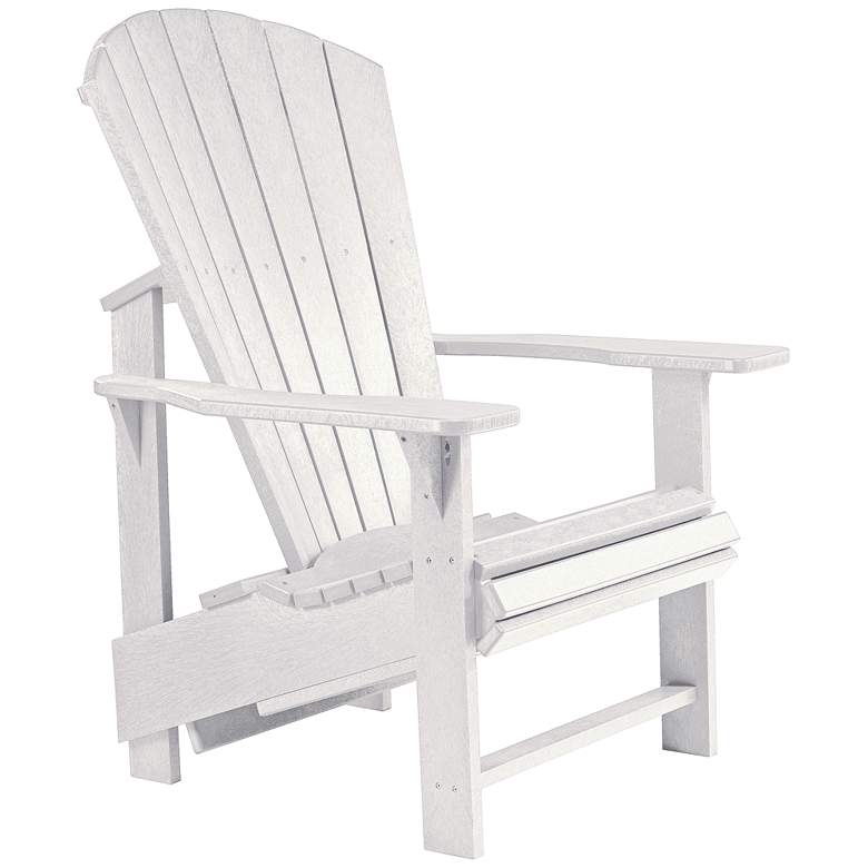Image 1 Generations White Upright Outdoor Adirondack Chair