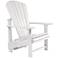 Generations White Upright Outdoor Adirondack Chair