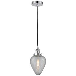 Geneseo 6.5&quot;W Polished Chrome Corded Mini Pendant w/ Clear Shade