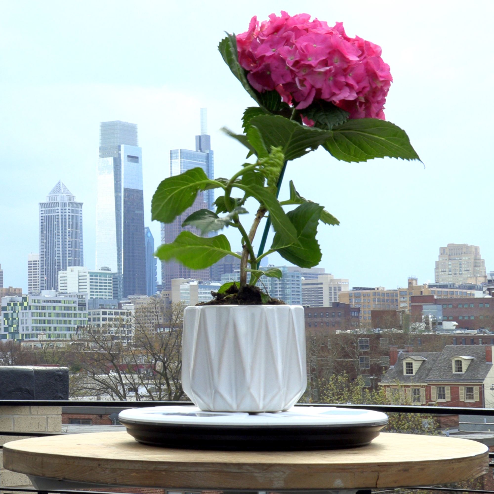 Watch A Video About the Genesis White Solar LED Planter Base Uplight