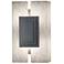Genesis 12"H Smoked Silver and Faux Alabaster ADA Sconce LED
