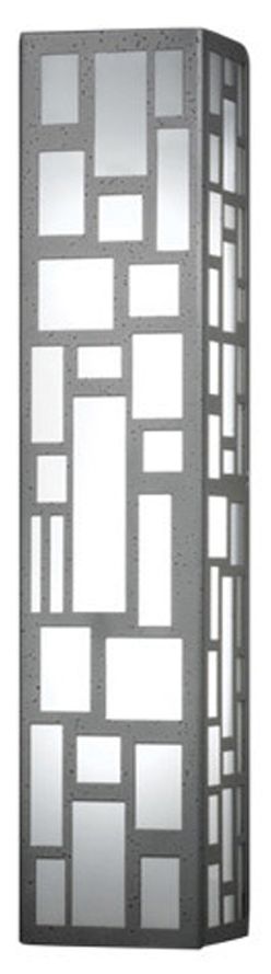 Genesis 24" High Smoked Silver|Opal Acrylic Exterior Sconce Triac LED
