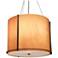 Genesis 32" Wide Bronze and Tea Stained Pendant LED Retrofit