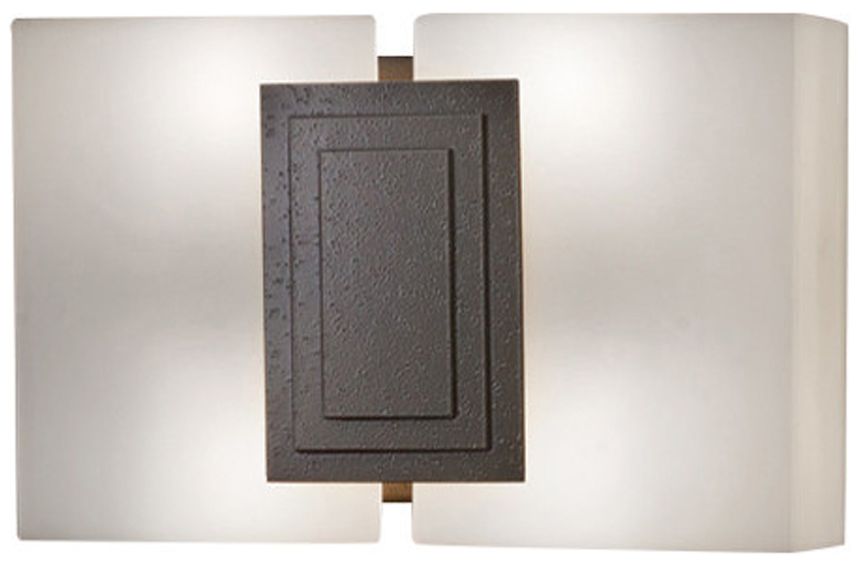 Genesis 8" High Smoked Silver|Opal Acrylic ADA Sconce