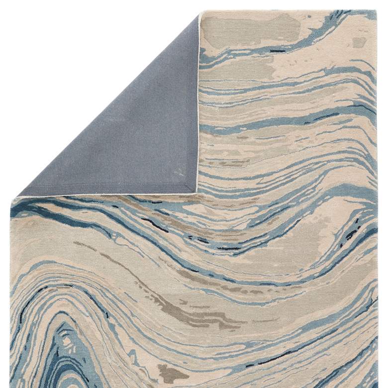 Image 4 Genesis Atha GES22 5'x8' Blue and Gray Abstract Area Rug more views
