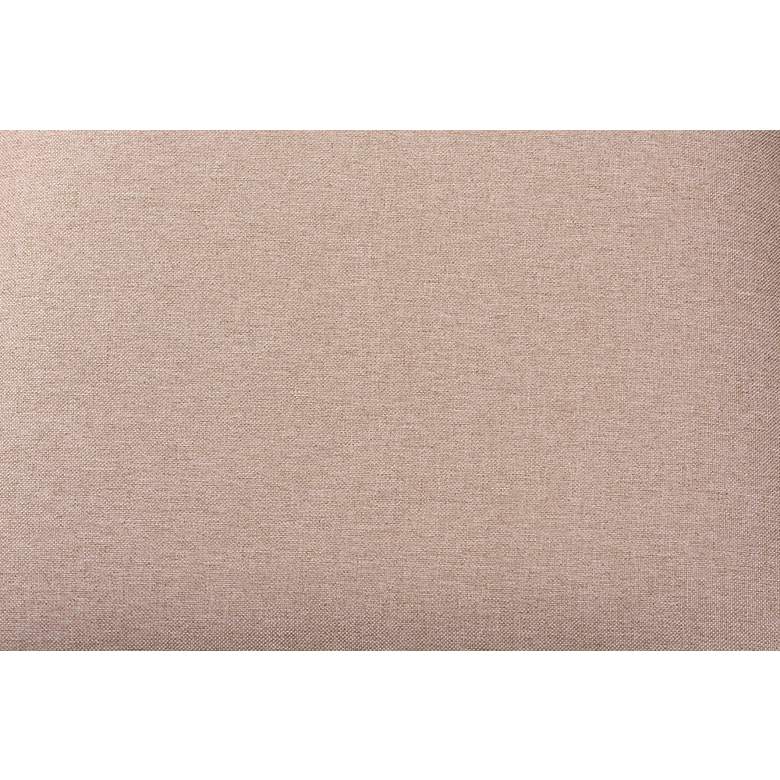 Image 6 Genesis Beige Fabric Dark Brown Wood 5-Piece Dining Set more views