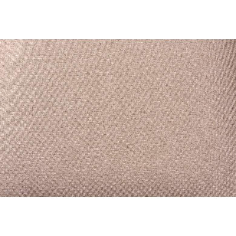 Image 6 Genesis Beige Fabric Dark Brown Wood 6-Piece Dining Set more views