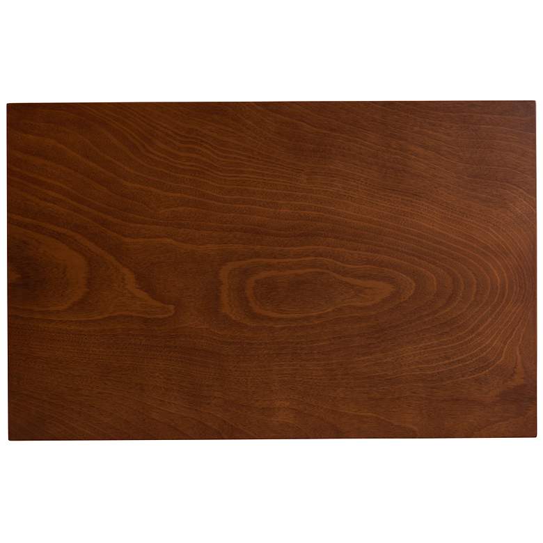Image 3 Genesis Gray Fabric Walnut Brown Wood 5-Piece Dining Set more views