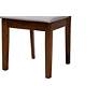 Genesis Gray Fabric Walnut Brown Wood Dining Chairs Set of 2