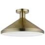 2_Geneva 1 Light Antique Brass Semi-Flush