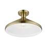 4_Geneva 1 Light Antique Brass Semi-Flush more views
