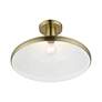 5_Geneva 1 Light Antique Brass Semi-Flush more views