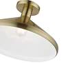6_Geneva 1 Light Antique Brass Semi-Flush more views